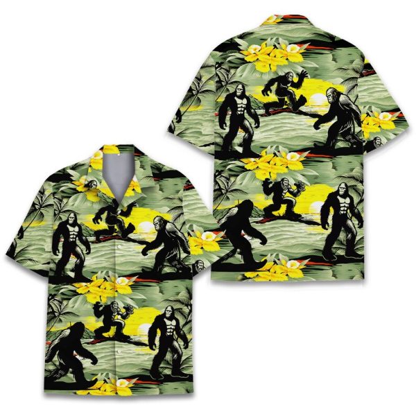 Vintage Bigfoot Hawaiian Shirt, Summer Shirt For Men and Women Jezsport.com