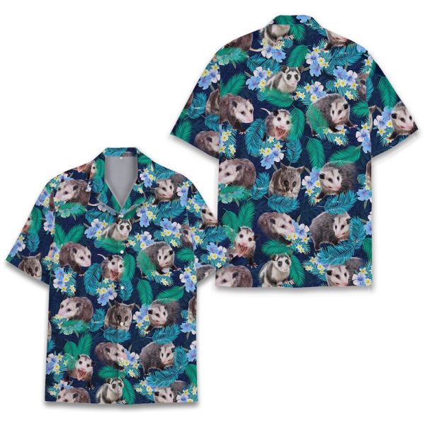 Tropical Opossum Possum Hawaiian Shirt, Summer Shirt For Men and Women Jezsport.com