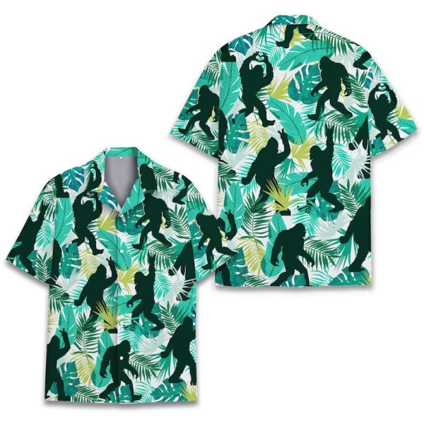 Tropical Bigfoot Hawaiian Shirt, Summer Shirt For Men and Women Jezsport.com