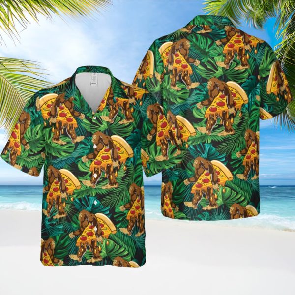 Bigfoot Pizza Hawaiian Shirt, Summer Shirt For Men and Women Jezsport.com