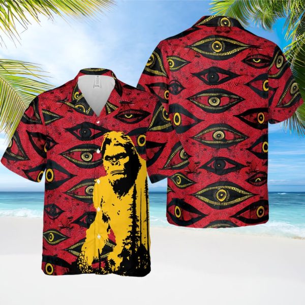 Bigfoot Eyes Hawaiian Shirt, Summer Shirt For Men and Women Jezsport.com