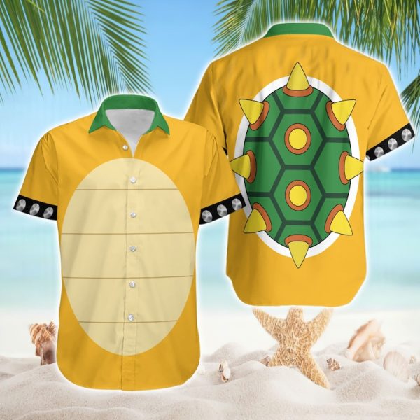 Super Mario Bowser Hawaii Shirt, Bowser Hawaiian Shirt, Summer Shirt For Men and Women Jezsport.com