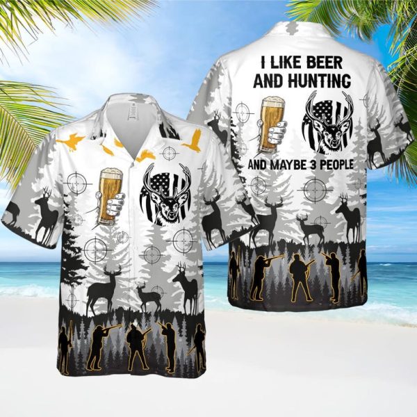 Beer Hunting Hawaiian Shirt, Hunting Deer Man Hawaii Shirt, Summer Shirt For Men and Women Jezsport.com