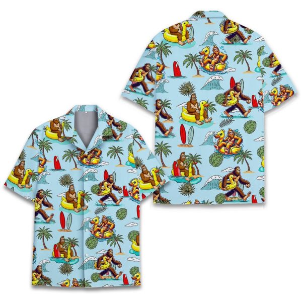 Tropical Bigfoot Hawaiian Shirt, Summer Shirt For Men and Women Jezsport.com