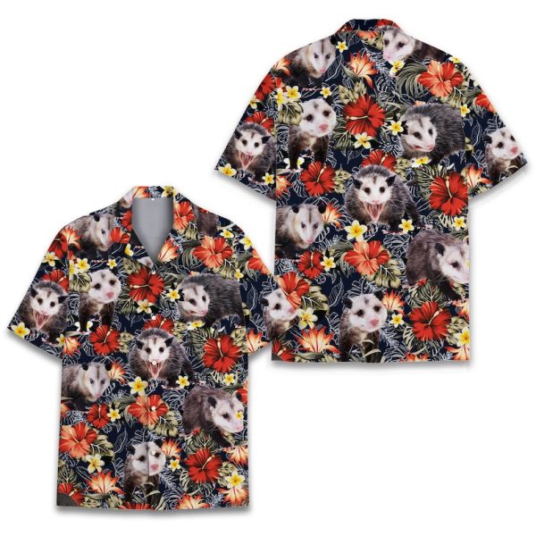 Tropical Opossum Hawaiian Shirt, Summer Shirt For Men and Women Jezsport.com