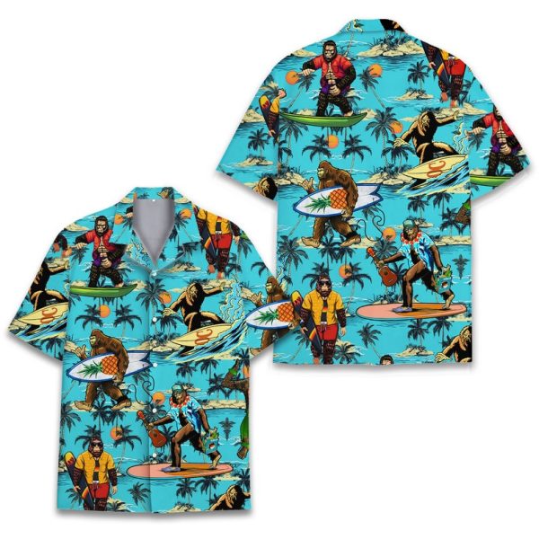 Tropical Bigfoot Hawaiian Shirt, Summer Shirt For Men and Women Jezsport.com