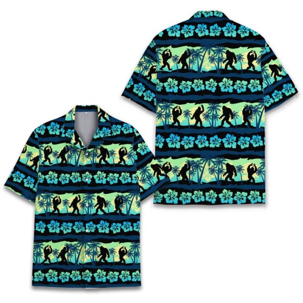 Tropical Bigfoot Hawaiian Shirt, Summer Shirt For Men and Women Jezsport.com