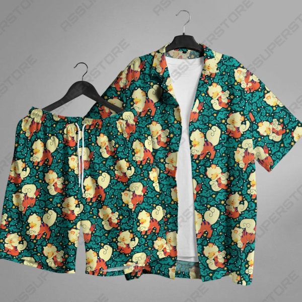 Growlithe Hawaiian Shirt Hisuian Growlithe Button Up Shirt, Summer For Men and Women Jezsport.com