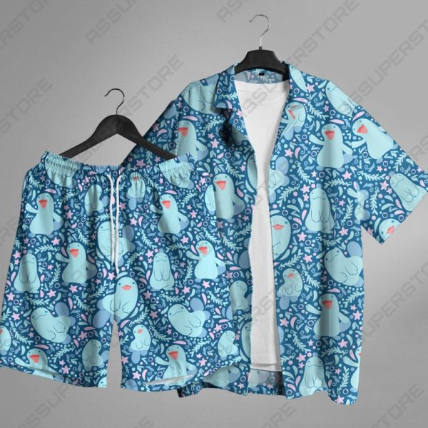 Quagsire Hawaiian Shirt Quagsire Anime Shirt Button Up Shirt, Summer For Men and Women Jezsport.com