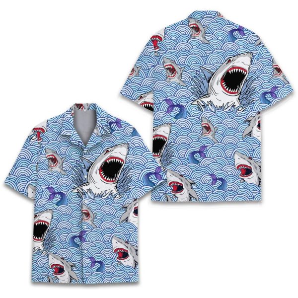 Shark Hawaiian Shirt, Summer Shirt For Men and Women Jezsport.com