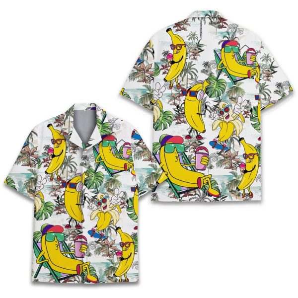 Tropical Banana Hawaiian Shirt, Summer Shirt For Men and Women Jezsport.com