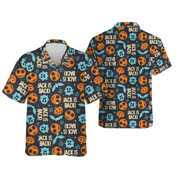 Retro Nightmare Before Christmas Jack and Sally Hawaiian Shirt, Summer Shirt For Men and Women Jezsport.com