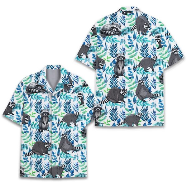 Tropical Raccoon Hawaiian Shirt, Summer Shirt For Men and Women Jezsport.com