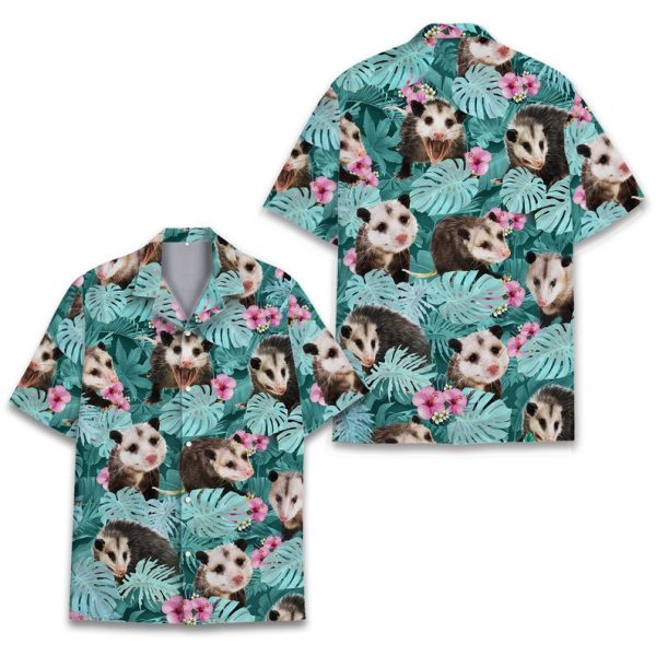 Tropical Opossum Hawaiian Shirt, Summer Shirt For Men and Women Jezsport.com