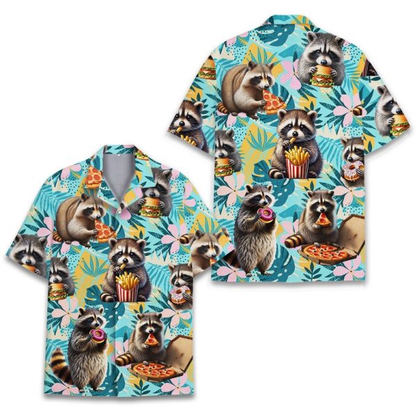 Raccoon Eating Hawaiian Shirt, Summer Shirt For Men and Women Jezsport.com