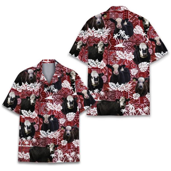 Hereford Cow Hawaiian Shirt, Summer Shirt For Men and Women Jezsport.com