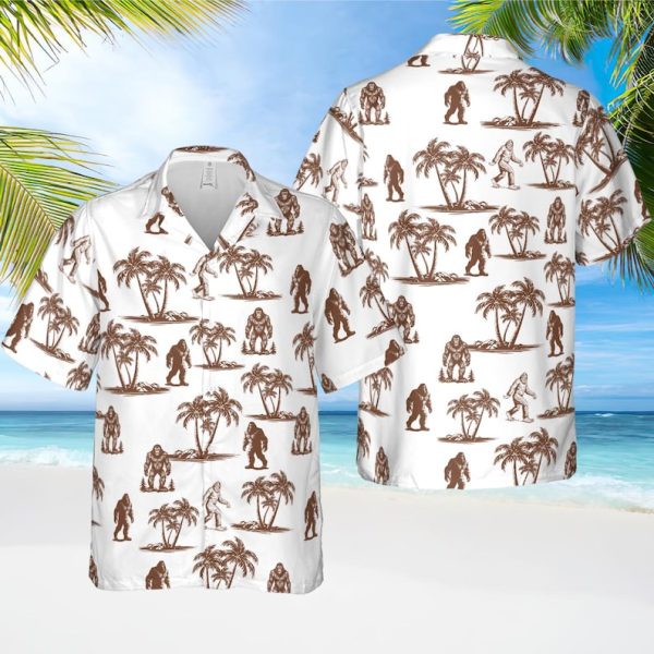 Bigfoot Hawaiian Shirt, Bigfoot Summer Shirt, Summer Shirt For Men and Women Jezsport.com