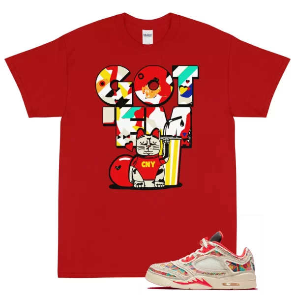 Got Em Sneaker Shirt to Match Jordan 5 CNY / Short Sleeve Unisex T-Shirt Jezsport.com