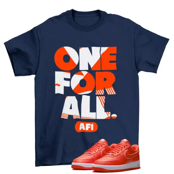 One For All Shirt to Match Air Force 1 Low Picante Red / DV0788-600 Jezsport.com