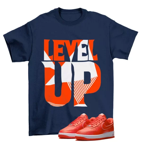 Level Up Sneaker Shirt to Match Air Force 1 Low Picante Red / DV0788-600 Jezsport.com