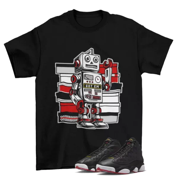 Sneaker Bot Shirt to Match Jordan 13 Retro Playoffs 414571-062 Jezsport.com