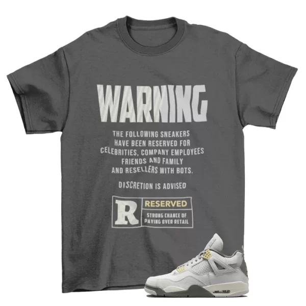 Reserved Sneaker Shirt to Match Jordan 4 Retro Craft Photon Dust DV3742-021 Jezsport.com