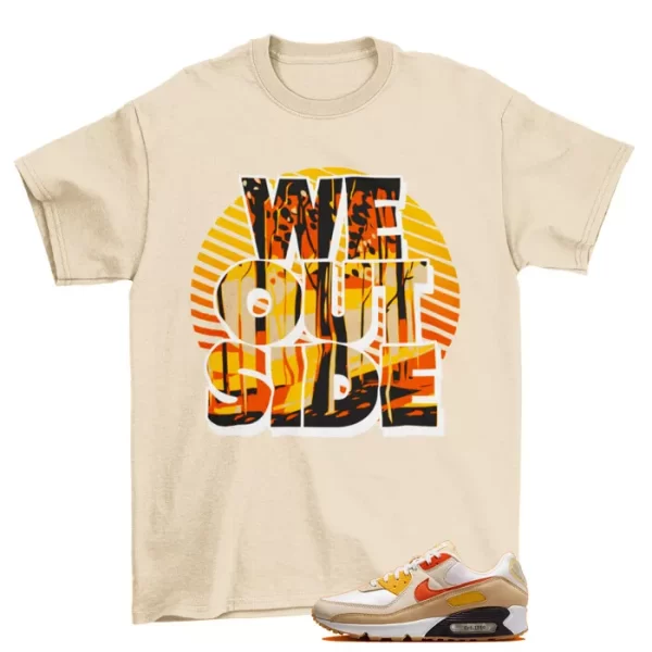 We Outside Shirt to Match Air Max 90 Pressure FB4315-100 / Tan Jezsport.com