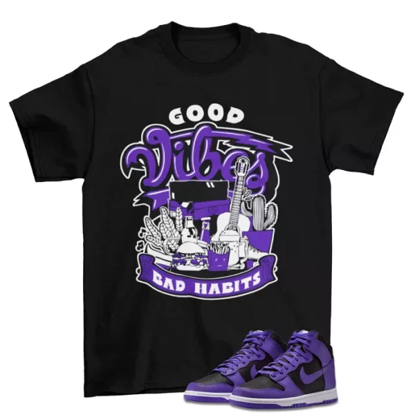 Vibes Shirt to Match Dunk High Retro PSYCHIC PURPLE / DV0829-500 Jezsport.com