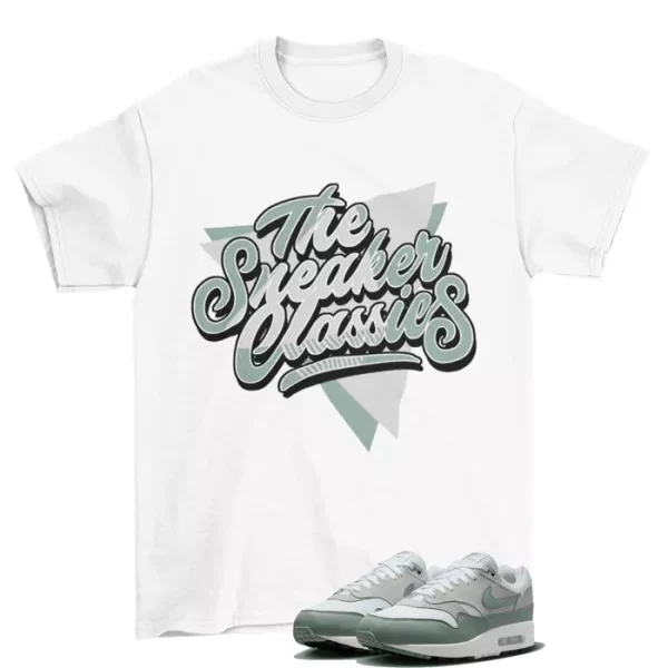 Sneaker Classic Shirt to Match Air Max 1 White Mica Green DZ4549-100 Jezsport.com