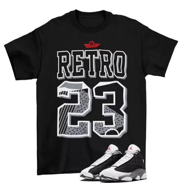 Retro 23 Black Flint Shirt to Match Jordan 13 Retro Black Flint / DJ5982-060 Jezsport.com