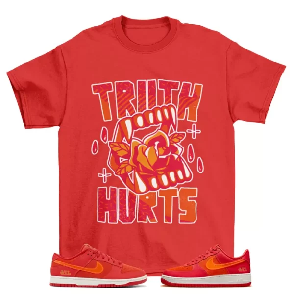 Truth ATL Shirt Red to Match Dunk Low ATL/ AF1 Low FD0724-657 Jezsport.com