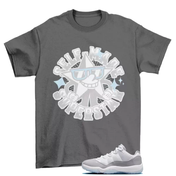 Superstar Cement Grey Shirt to Match Jordan 11 Retro Low Cement Grey AV2187-140 Jezsport.com