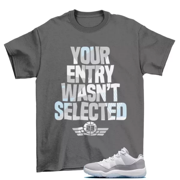 Sneaker Raffle Shirt to Match Jordan 11 Retro Low Cement Grey AV2187-140 Jezsport.com