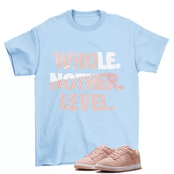 Next Level Shirt to Match Dunk Low PRM Pink Oxford DV7415-600 Jezsport.com