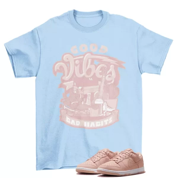 Sneaker Vibes Shirt to Match Dunk Low PRM Pink Oxford DV7415-600 Jezsport.com