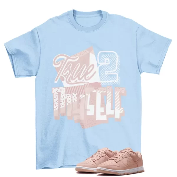 StayTrue Shirt to Match Dunk Low PRM Pink Oxford DV7415-600 Jezsport.com