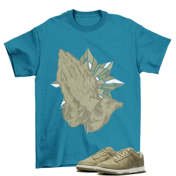 Sneaker Blessed Shirt to Match Dunk Low PRM Neutral Olive DV7415-200 Jezsport.com