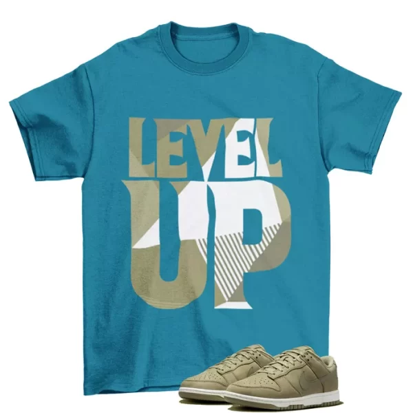 Level Up Shirt to Match Dunk Low PRM Neutral Olive DV7415-200 Jezsport.com