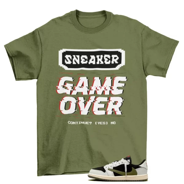 Superstar Shirt to Match Jordan 1 Retro Low OG SP Travis Scott Olive Jezsport.com