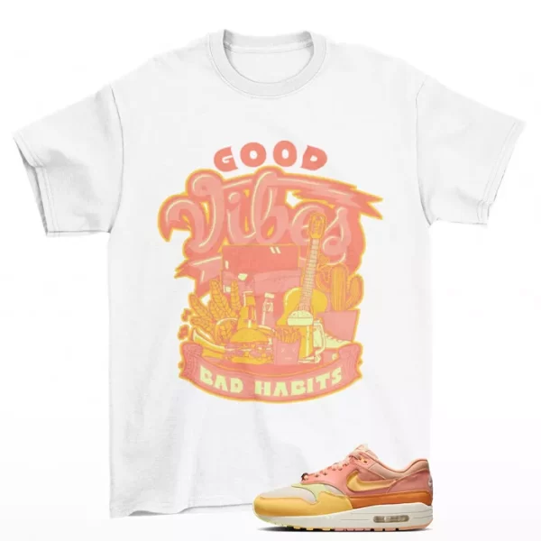 Vibes Shirt to Match Air Max 1 Puerto Rico Orange Frost FD6955-800 Jezsport.com