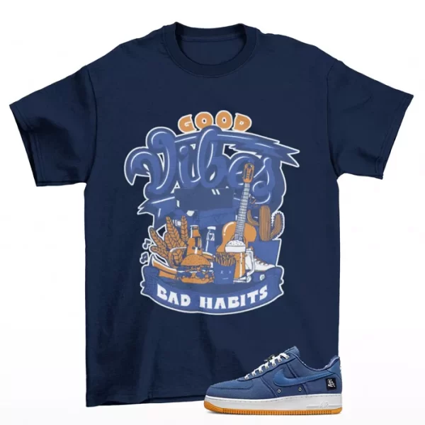 Vibes Shirt to Match Air Force 1 Low West Coast FJ4434-491 Jezsport.com