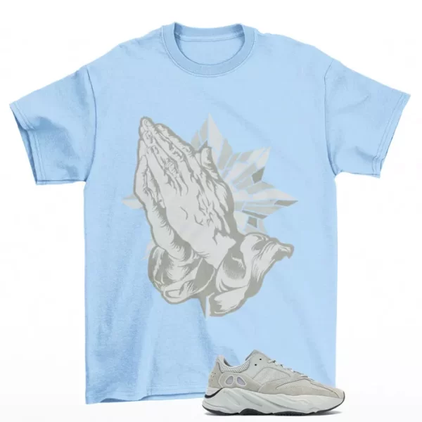 Blessed Sneaker Shirt Blue to Match Yeezy 700 Salt Jezsport.com