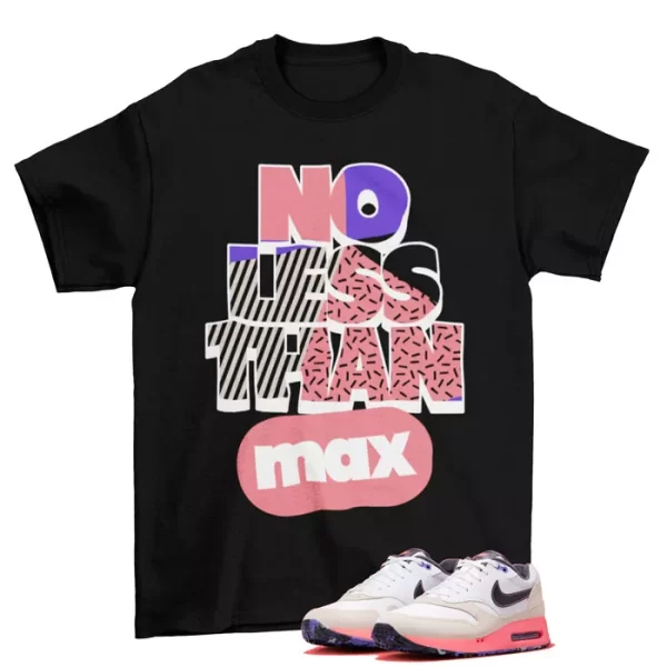 No Less Shirt Black to Match Air Max 1 OG Golf Periwinkle DX8437-106 Jezsport.com