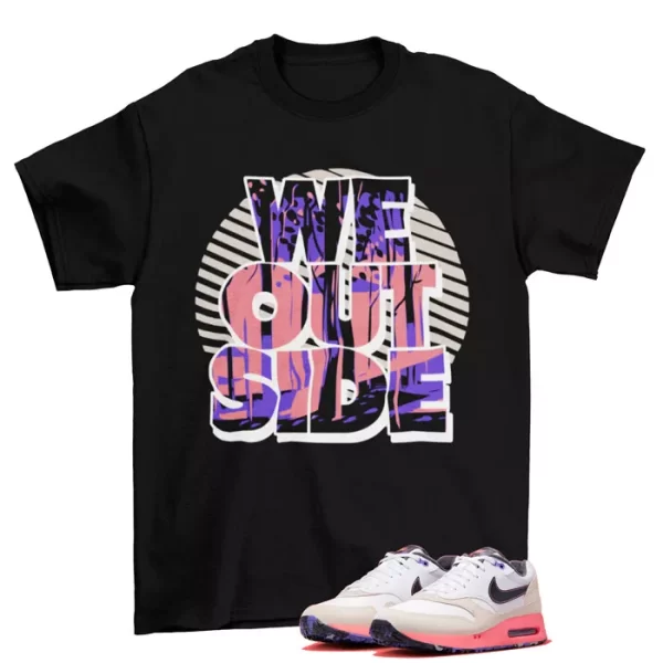 We Outside Shirt Black to Match Air Max 1 OG Golf Periwinkle DX8437-106 Jezsport.com