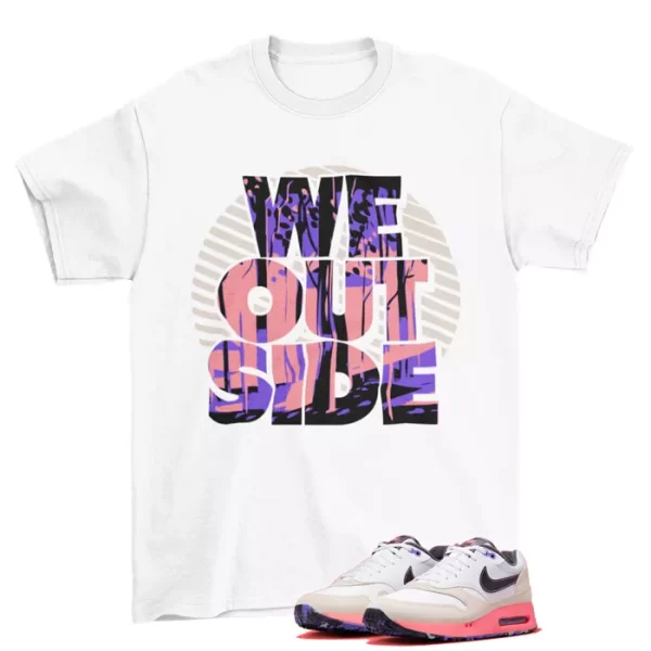 We Outside Shirt White to Match Air Max 1 OG Golf Periwinkle DX8437-106 Jezsport.com