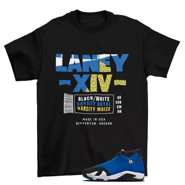 Sneaker Box Label Shirt Laney to Match Jordan 14 Retro Laney 487471-407 Jezsport.com