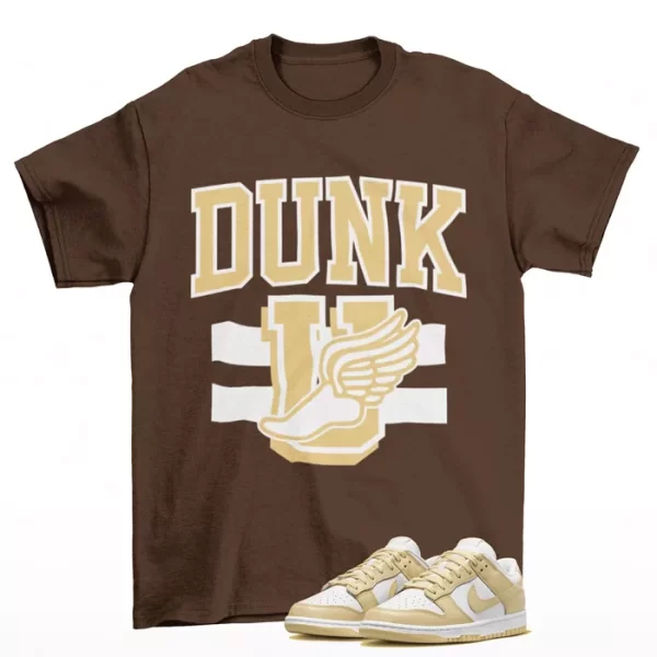 Dunk University Team Gold Shirt to Match Dunk Low Team Gold DV0833-100 Jezsport.com