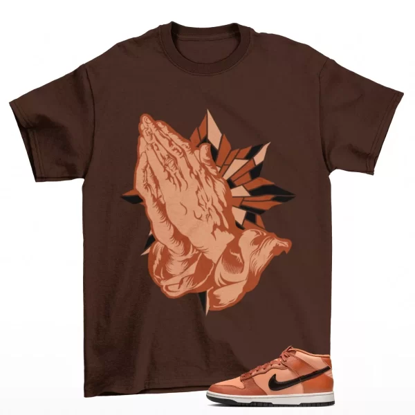 Blessed Shirt Brown to Match Dunk Mid Amber Brown DZ2533-200 Jezsport.com