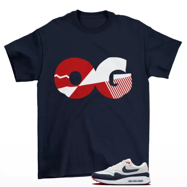 Sneaker OG Shirt to Match Air Max 1 Golf OG Navy Red DV1403-001 Jezsport.com