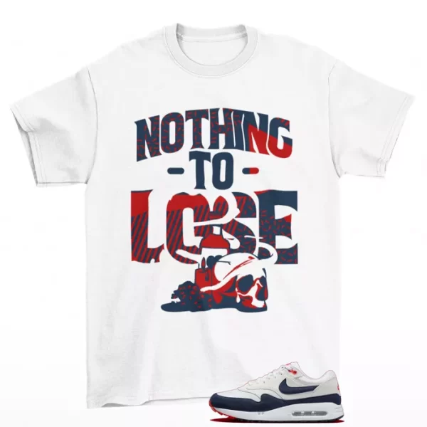 Nothing To Lose Shirt to Match Air Max 1 Golf OG Navy Red DV1403-001 Jezsport.com